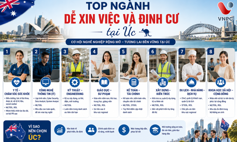 Du học Úc nên học ngành gì? Top ngành dễ xin việc và định cư